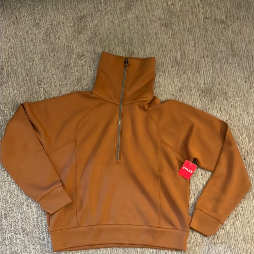Spanx AirEssentials Half Zip Butterscotch
